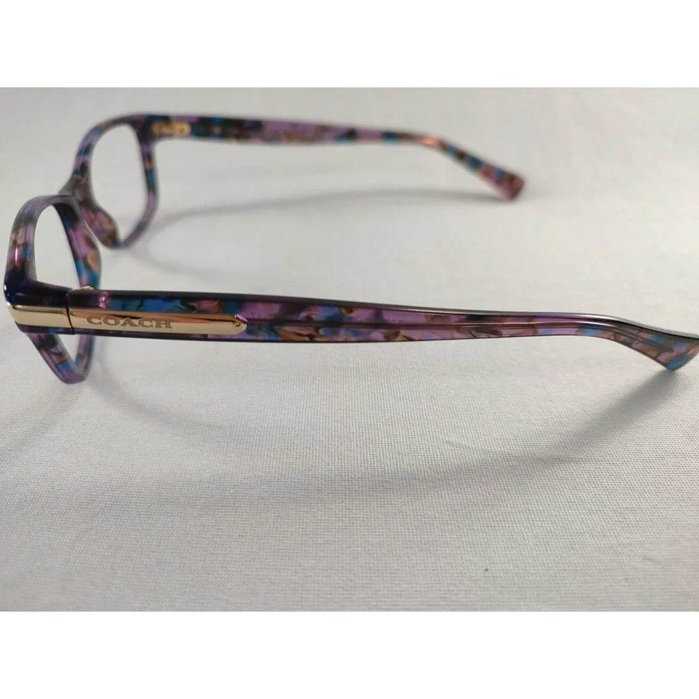 Coach HC‎ 6065 5288 Lanie Confetti Purple Eyeglasses Frames 49-17-135